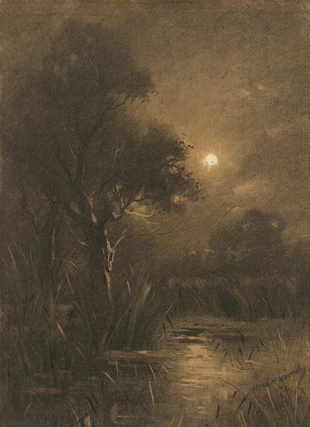 Paysage du soir, Ladislav Mednyánszky par Des maîtres magistraux