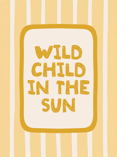 Wildes Kind in der Sonne