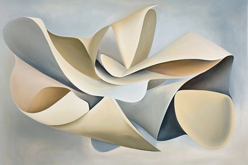 Abstrakte Formen | Abstrakte Bewegungen in sanften Farben