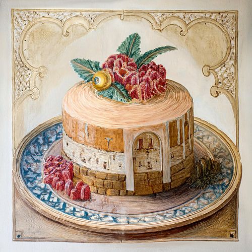 Beautiful dessert as a painting