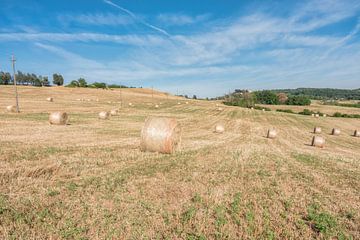 Strohballen in der Toskana von eric van der eijk