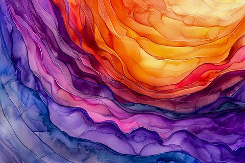 abstracct digitaal schilderij