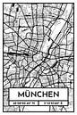 Munich - Conception du plan de la ville Plan de la ville (Retro) par ViaMapia Aperçu