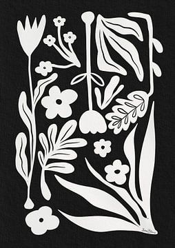Scandinavische abstracte bloemen van Baroo Bloom