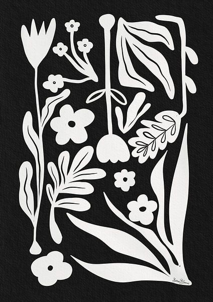 Fleurs abstraites nordiques par Baroo Bloom