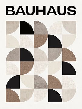 Bauhaus - Abstract - Beige van JunoArt