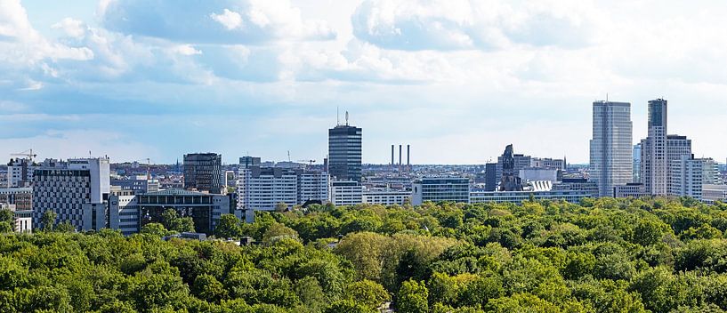 Berlin 360° in 10 panoramas - Panorama 5: City West with hotel and office towers on Kurfürstendamm and Tauentzienstrasse by Frank Herrmann