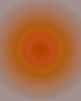 Art néon rétro des années 70. Dégradé abstrait en orange