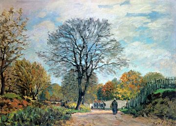 Alfred Sisley,Een weg in Seine-et-marne, 1878