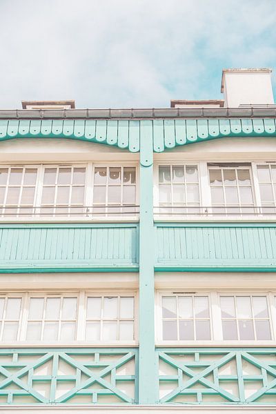Pastel Blauw Gebouw van Patrycja Polechonska