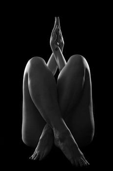 Silhouette in Silence - Artistic Black and White Photography