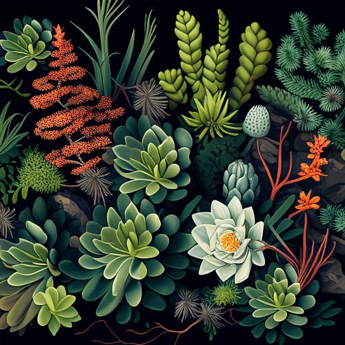 Succulent tapestry