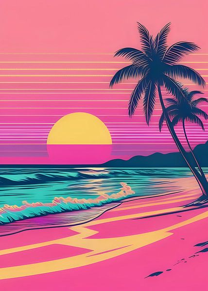 Vaporwave Strand von Rizal Azhari