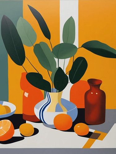 fleurs et vase