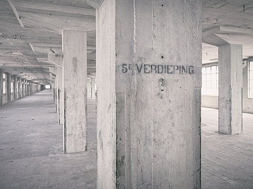Abandoned places: Sphinx factory Maastricht Eiffel building 5th floor detail. by OK-ART