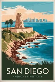 San Diego sur Poster Art Shop