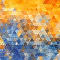 Mosaic triangle blue yellow #mosaic