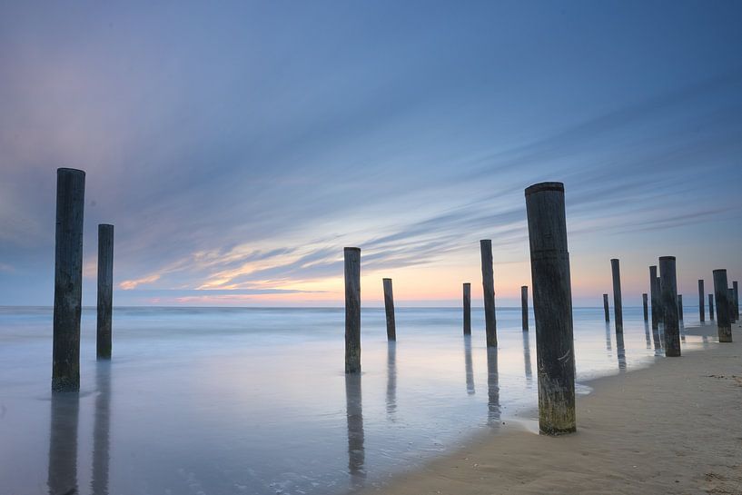 Sunset at palm village Petten by Goffe Jensma