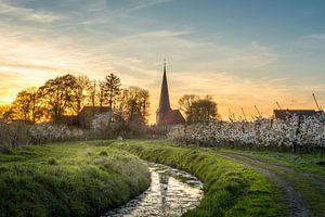 Coucher de soleil dans le Vieux Pays