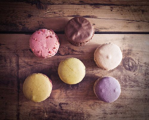 macarons multicolores