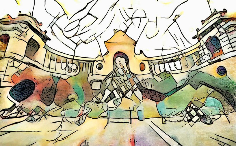 Kandinsky trifft Marseille, Motiv 3 von zam art