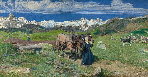 Lente in de Alpen, Giovanni Segantini