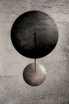 Modern Abstract. In Balance 3. Japandi. van Alie Ekkelenkamp