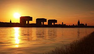 Köln im Sonnenuntergang
