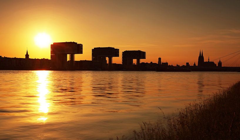 Köln im Sonnenuntergang von Frank Herrmann