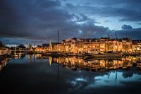 Leiden in het blauwe uur