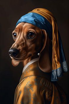 Dackel mit der Perle - Vermeer - 1