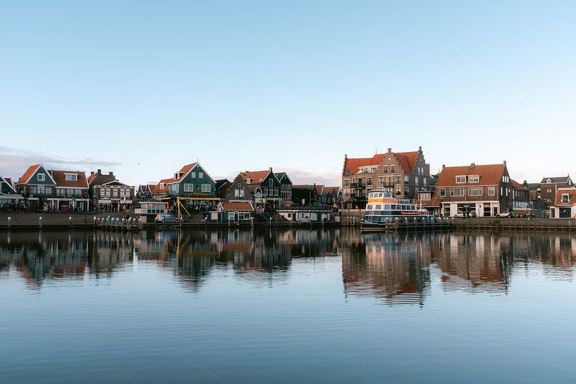 Typical Dutch cottages on Volendam dike by Marit Hilarius