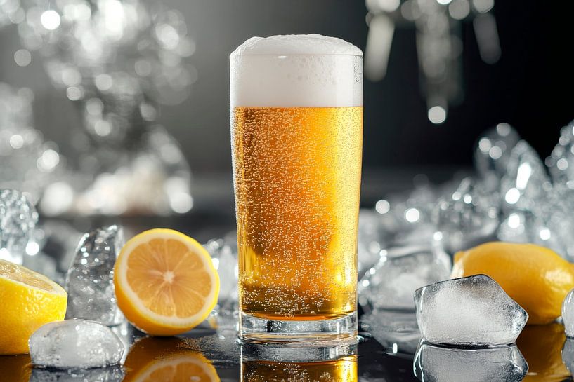 Beer with lemon by Poster Art Shop