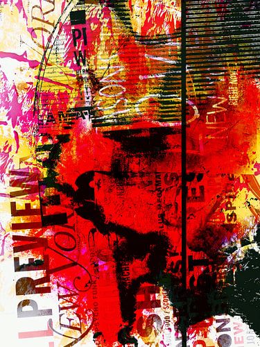 De onbekende vrouw wordt gek