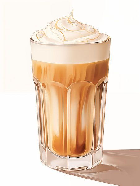 Latte macchiato von Schwarzer Kaffee
