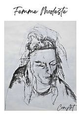 Femme Modeste sur Conny Van Aarle-Scholten