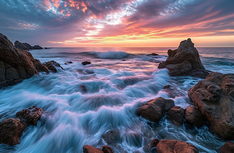Atlantikküste in Portugal von fernlichtsicht