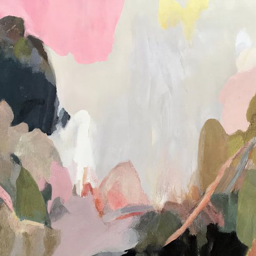 Abstrakte Landschaft in Pastellfarben