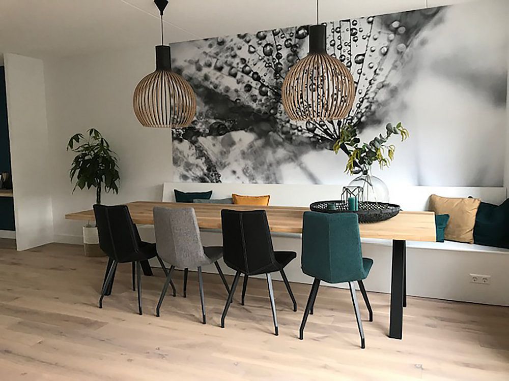 Dandelion blackandwhite  by Julia Delgado 