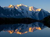 Mont Blanc Sonnenaufgang von Menno Boermans Miniaturansicht