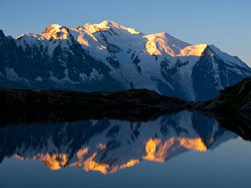 Lever du soleil sur le Mont Blanc
