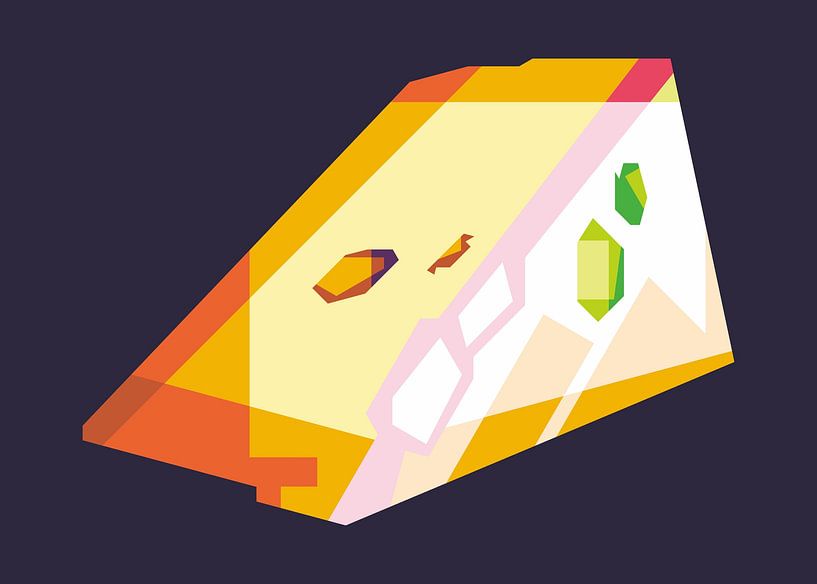 Käse-Popart von Rizky Dwi Aprianda