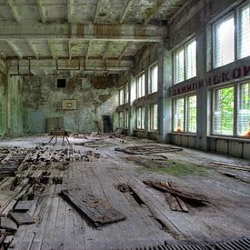 Gymzaal in Pripjat van Esther de Wit