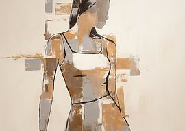 Fleeting Glimpses of Pastel van Abstract Schilderij