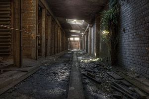 Cooling halls in an abandoned brick factory