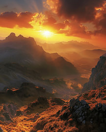 Peaks above the clouds