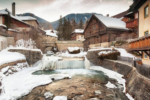 Village scene of Mauterndorf in Austria