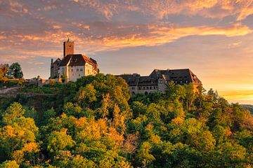 Wartburg bei Sonnenuntergang