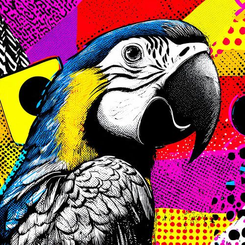 Perroquet Pop Art n° 1