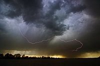 Onweer boven de Reeuwijkse Plassen